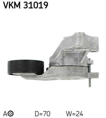 Rolo tensor da correia trapezoidal estriada SKF ref. VKM 31019